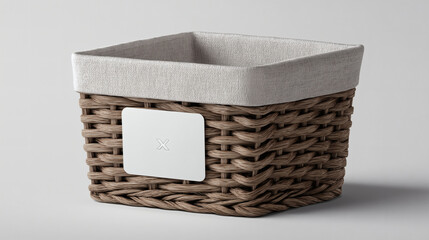 Stylish Woven Basket with Liner