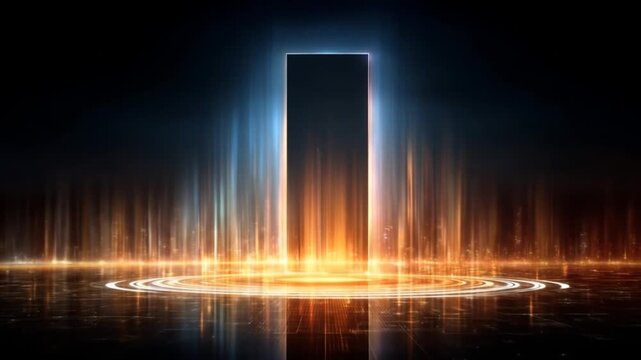 Abstract futuristic portal