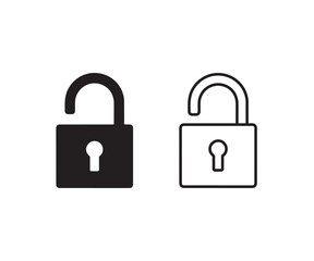 Padlock Vector Icon for Digital Security and Data Protection