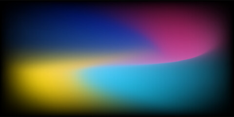 Music poster design background vector set. Electro Sound Cover template with vibrant abstract gradient line wave. Ideal design for social media, flyer, party, music festival, club.