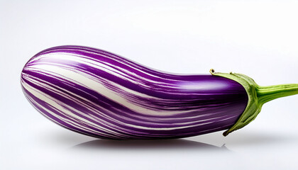 Striped Purple And White Eggplant