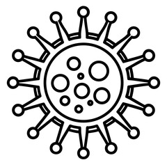 Obraz premium Pathogen Icons Line Art Collection