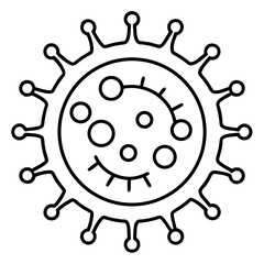 Fototapeta premium Pathogen Icons Line Art Collection