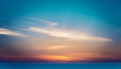 Serene Sky A Gradient Of Tranquility