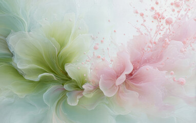 Retro style floral texture art background
