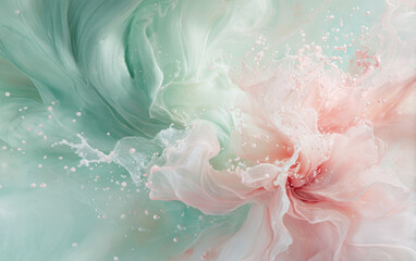 Retro style floral texture art background
