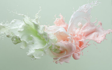 Retro style floral texture art background
