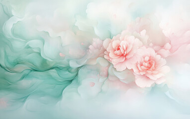 Retro style floral texture art background
