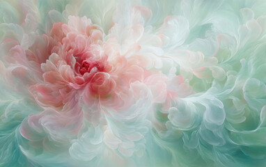 Retro style floral texture art background
