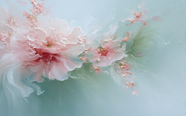 Retro style floral texture art background
