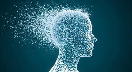 Digital Dissolution A Visual Metaphor of the Mind