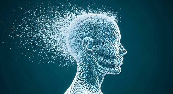 Digital Dissolution A Visual Metaphor of the Mind