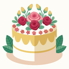 Rose Garden Birthday Cake