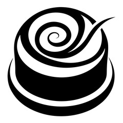 black and white cake