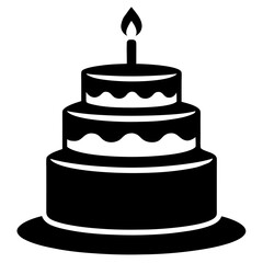 wedding cake vector illustration