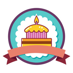 birthday cake with candles