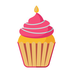 cupcake vector illustration