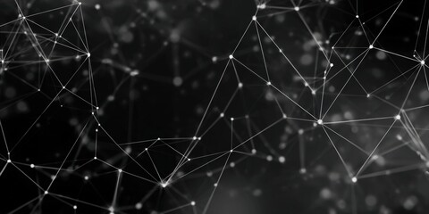 Global network connecting dots and lines representing data communication