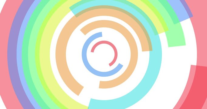 Animation background line ribbon tunnel unique design