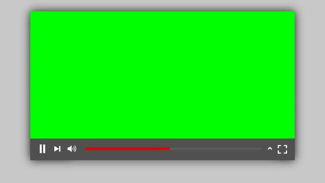 User interface animation showing a pause button clicked with a cursor on a green screen background. Ideal for app promos, UI and UX videos, or tutorial overlays.