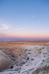 Vertical View from Stud Horse Point Mirador at Sunset in Page, Arizona, USA