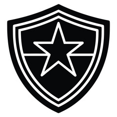 Park Ranger isolated ranger badge pin on white background