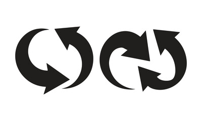 circular arrow vector set