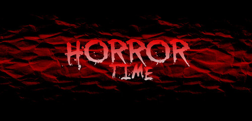 horror time sign	