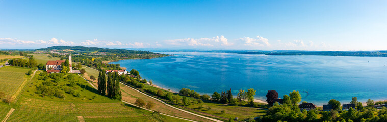 Lake Bodensee, Bavaria, in summer