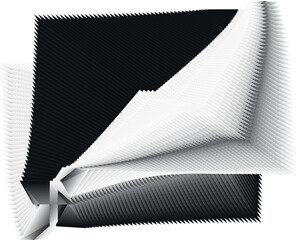 modern black and white background, creative dynamic pattern, vector texture