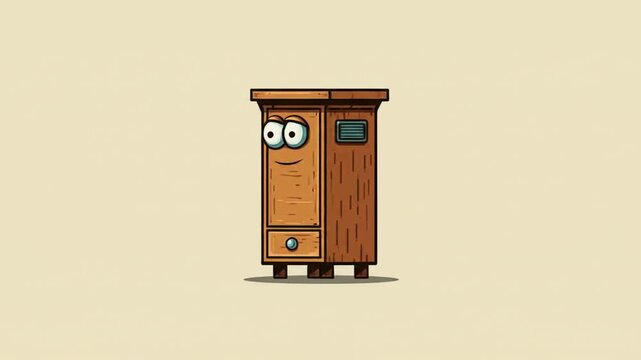 Cartoon wooden cabinet