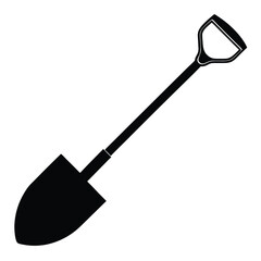 Park Ranger isolated shovel on white background