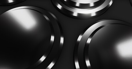 3d metal discs abstract background