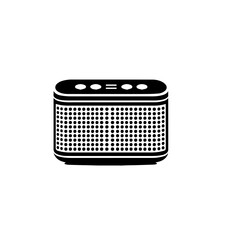 Sleek Compact Bluetooth Speaker Vector Illustration