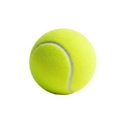 Vibrant yellow tennis ball for sports and recreation