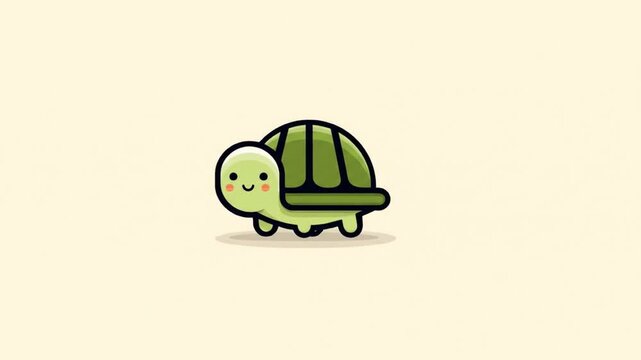Cute cartoon turtle illustration