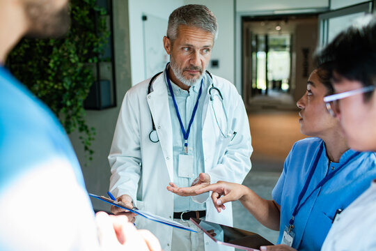 Medical team discussion