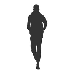 Fototapeta premium Silhouette of a runner athlete in vector.