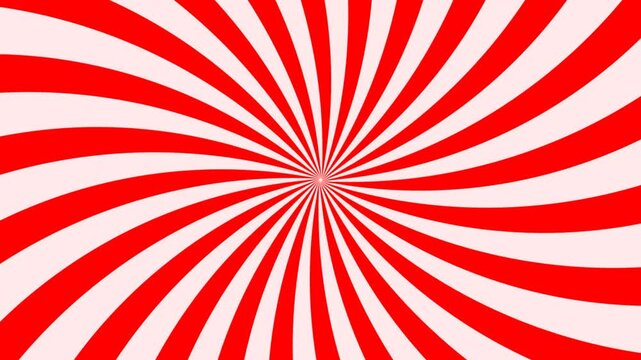 Seamless rotating red spiral animation loop. Perfect for retro transitions, backgrounds, or attention-grabbing motion graphics.