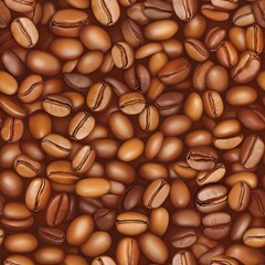 Roasted coffee beans background