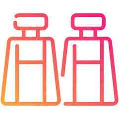 car seats gradient line icon