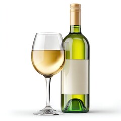 Elegant wine advertising concept with stylish bottles and glassware for beverage promotions and events