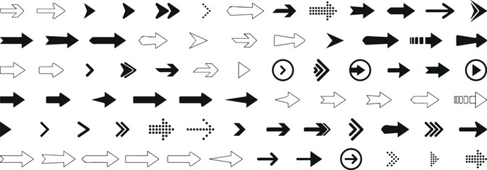 arrow icons, direction arrow vector, navigation symbols, curved arrow graphics, bold arrow clipart, pointer vector pack, arrow doodle illustrations, workflow arrow icons, process direction arrows, inf