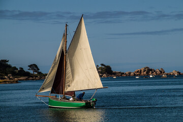Fototapeta premium pink granite coast,bretagne