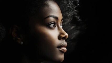 Captivating transformation of hair movement with slow zoom and pan techniques