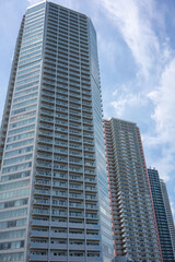 Obraz premium 2020年の江東区東雲のタワーマンション、豊洲埋立地の高級分譲マンション