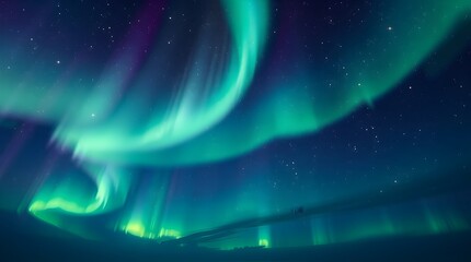 Aurora Borealis Northern Lights in Ultra-HD Night Sky