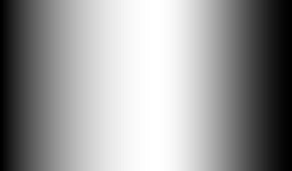 Black and white radial vignette abstract background. Smooth monochrome gradient from bright center glow to dark edges. Subtle noise grain texture. black border shading