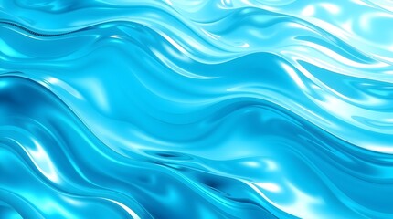 Aquamarine luxury glowing wave background with glossy teal highlights