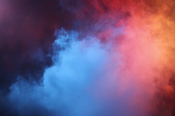 A captivating abstract cloud of colored smoke ideal for backgrounds, featuring a dreamy ambiance and atmospheric textures that add depth and vibrancy to visual works, perfect for creative, artistic,
